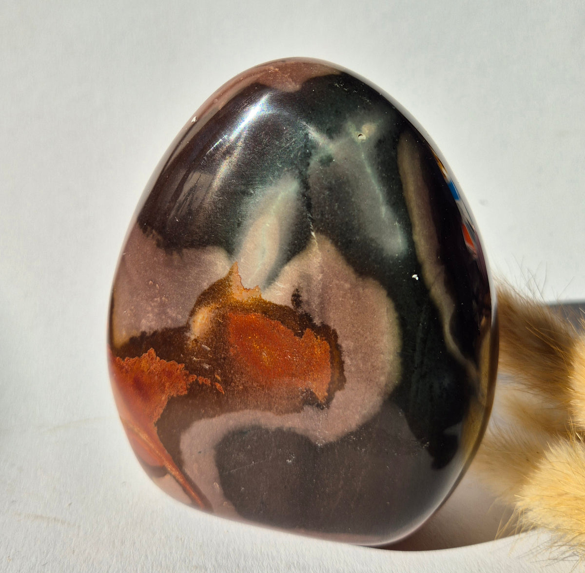 Edelsteen Spiritueel Statement piece Polychrome Ocean Jasper Freeform – 526g
