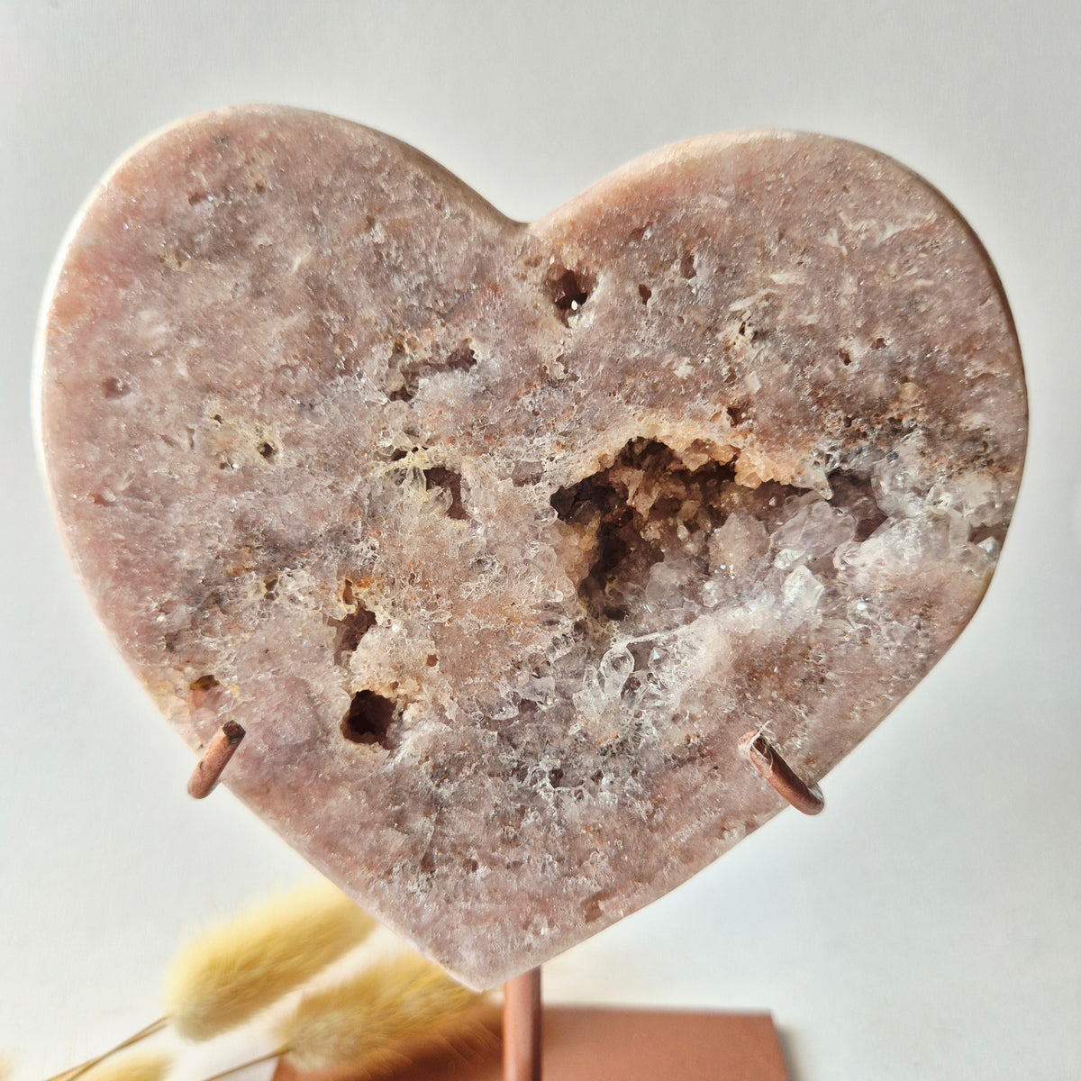 Druzy Pink Amethyst Freeforms & Flames – Magische, sanfte Energie