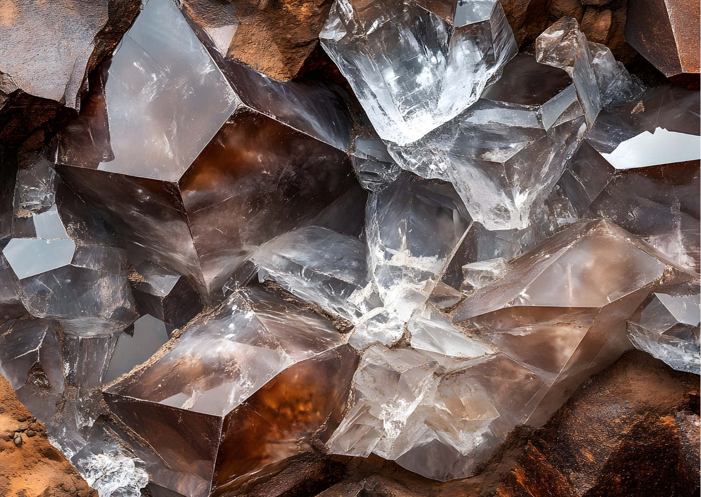 Wenskaart A6 - Smoky Quartz Edelsteen