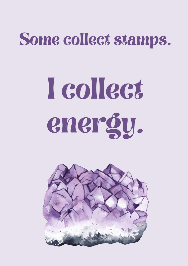 A4 Crystal-Inspired Quote Posters