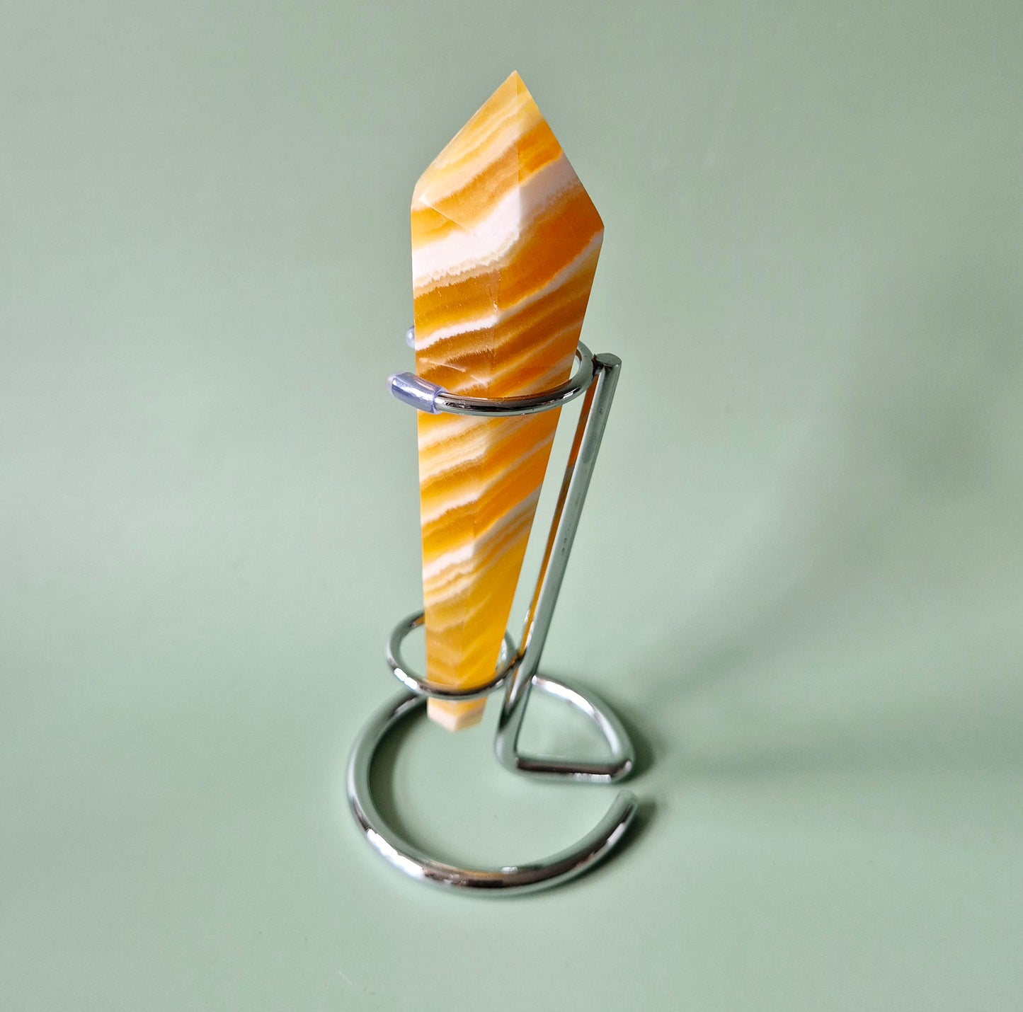 Gele Calciet Scepter  op Standaard 10-13cm