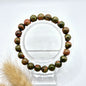 Gemstone bracelet with 8mm beads - Red Tiger Eye