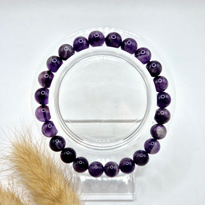 Gemstone bracelet with 8mm beads - Red Tiger Eye