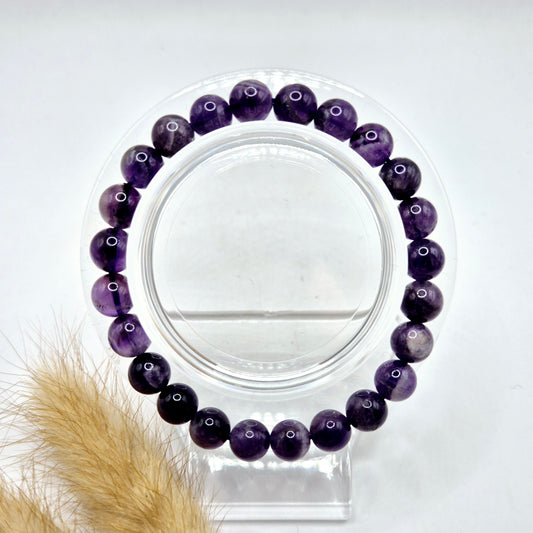 Gemstone bracelet with 8mm beads - Red Tiger Eye