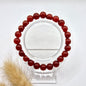 Edelsteen armband met 8mm ronde kralen - Carneool / Carnelian