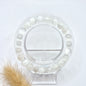 Edelsteen armband met 8mm ronde kralen - Seleniet