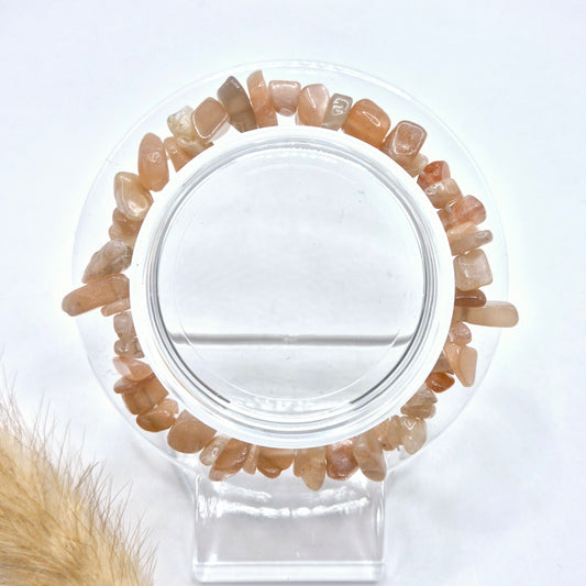 Sunstone Edelsteen Chips Armband – Vreugde, Zelfexpressie & Levensenergie
