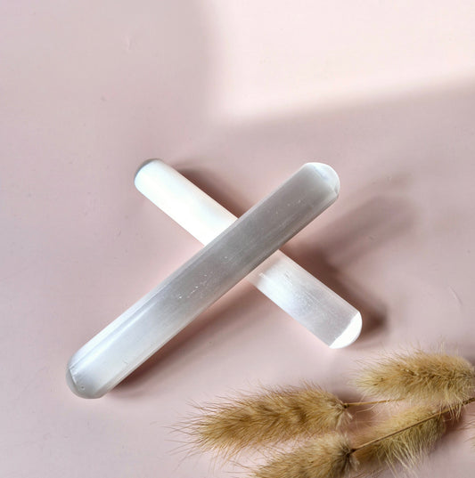 Seleniet Massagestick – 15 cm – Zuivering & Spirituele Bescherming