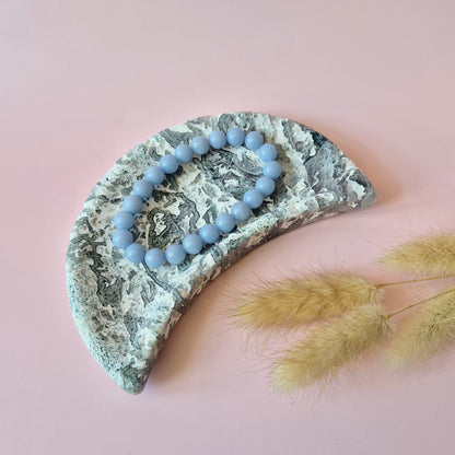 Druzy Mosagaat Maanvormige Edelsteen Schaal – ca. 15cm #1