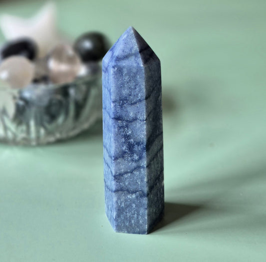 Hand crafted Blue Aventurine Tower
