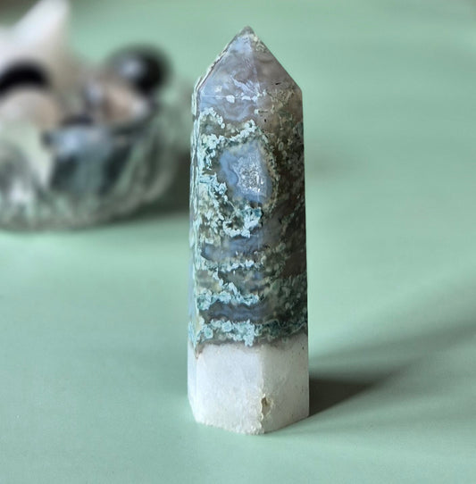 Druzy Mos Agaat Toren