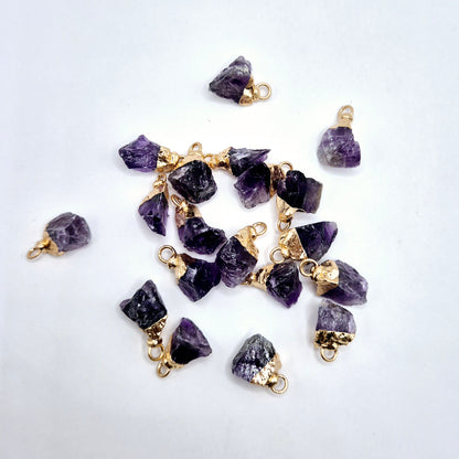 Starterpaket mit Halskette mit kleinem Rohedelsteinanhänger (1–1,5 cm) + kostenloses Display