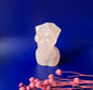 Körperskulptur einer Frau aus Rosenquarz – 8 cm