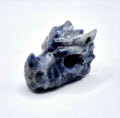 Dragon Skull Gemstone (4 cm) - Sodalite Dragon Skull