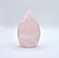 Rose Quartz - Teardrop Drop Standing Gemstone Crystal Flame Rose Quartz