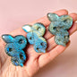 Gemstone Flashy Labradorite Snake Carving (5 cm) – Snake Wisdom &amp; Power