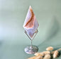 Gemstone Large Druzy Gray Agate Diamond on Metal Stand - #1 16x7cm