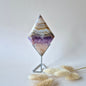 Gemstone Amethyst Agate Diamond on Stand – #1 181 grams 12.5x8cm - Protection, Balance &amp; Spiritual Healing