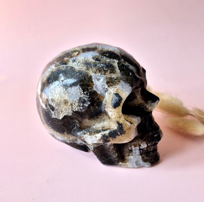 XXL Edelsteen Druzy Skull Fluoriet Schedel - #4 1297gram