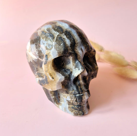 XXL Edelsteen Druzy Skull Fluoriet Schedel - #4 1297gram