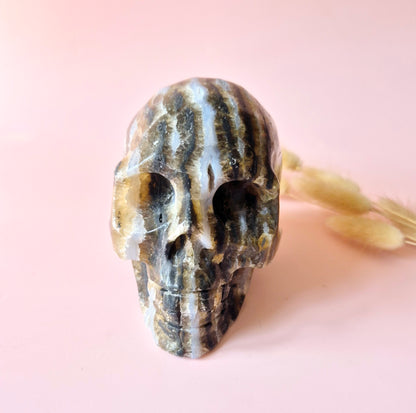 XXL Edelsteen Druzy Skull Fluoriet Schedel - #4 1297gram