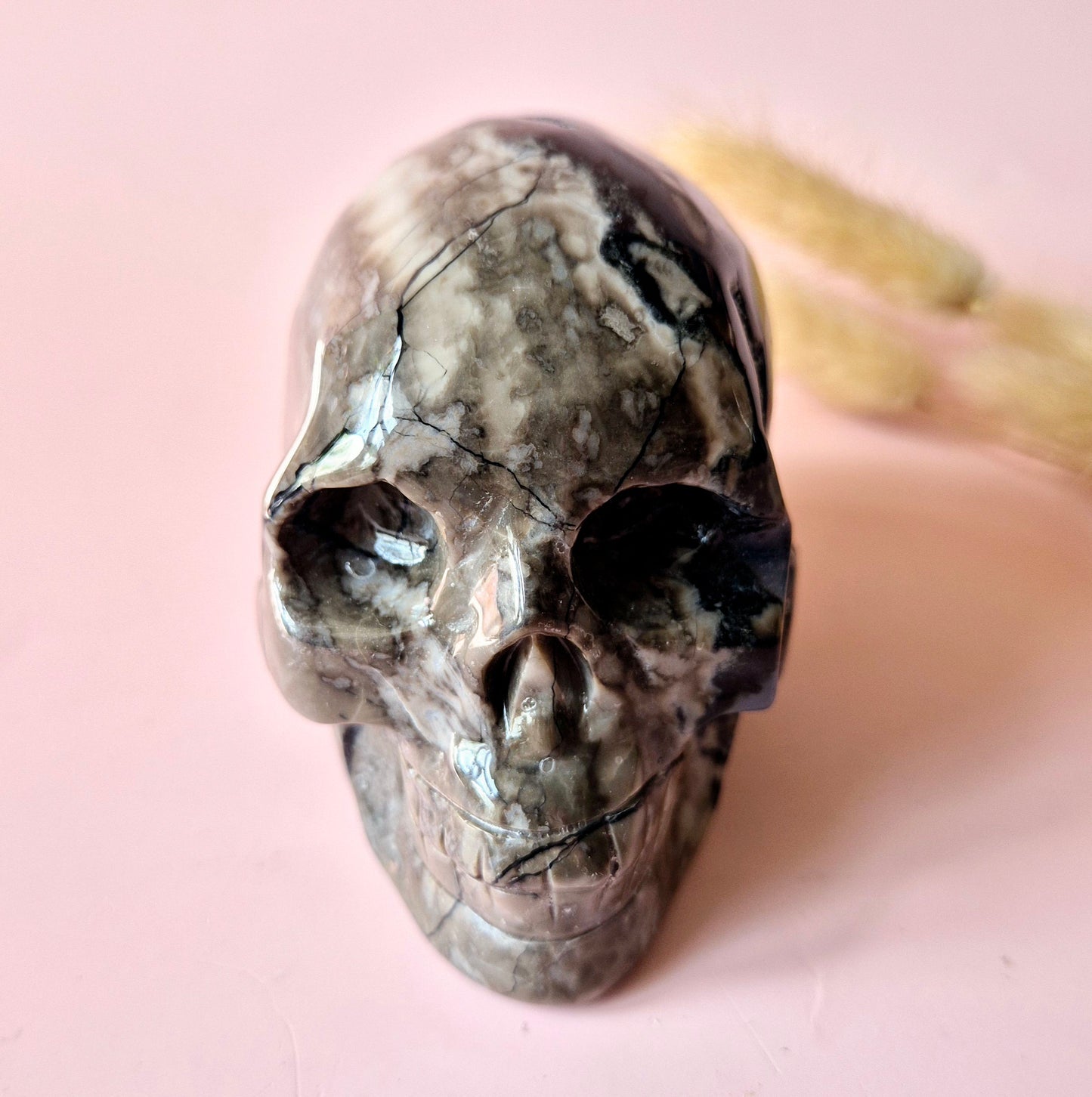 Gemstone Purple Mica Dragon Skull | Mysticism, Intuition &amp; Powerful Protection Dragon Skull