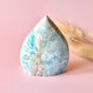 Prachtige Edelsteen Druppelvormige Druzy Hemimorphite Flame – #6 133gram - Licht, Heling & Innerlijke Zuiverheid