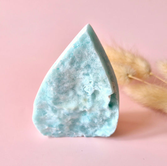 Prachtige Edelsteen Druppelvormige Druzy Hemimorphite Flame – #7 138gram - Licht, Heling & Innerlijke Zuiverheid
