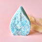 Prachtige Edelsteen Druppelvormige Druzy Hemimorphite Flame – #8 85gram - Licht, Heling & Innerlijke Zuiverheid