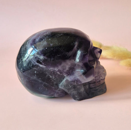 Gemstone Purple Mica Dragon Skull | Mysticism, Intuition &amp; Powerful Protection Dragon Skull