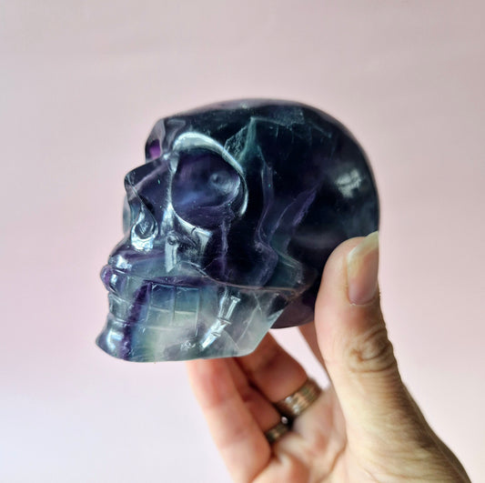 Gemstone Purple Mica Dragon Skull | Mysticism, Intuition &amp; Powerful Protection Dragon Skull