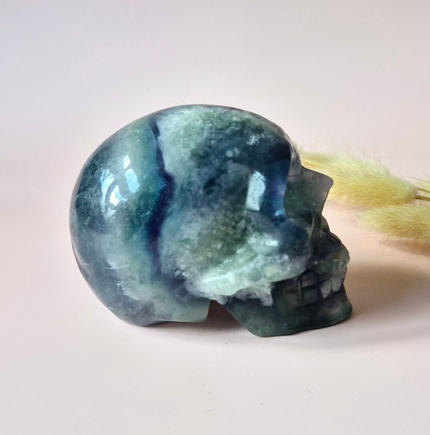 Gemstone Purple Mica Dragon Skull | Mysticism, Intuition &amp; Powerful Protection Dragon Skull