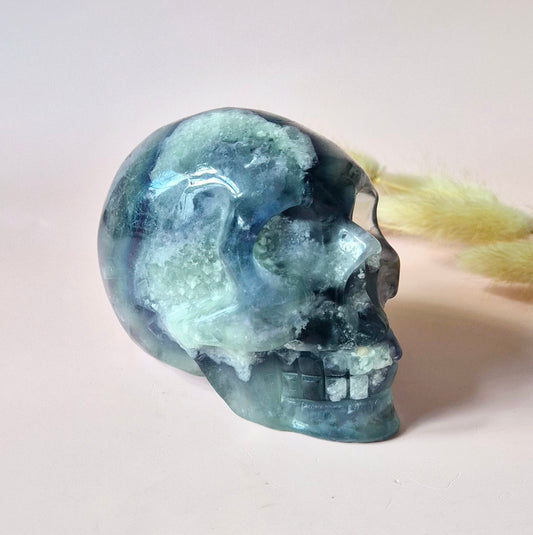 Gemstone Purple Mica Dragon Skull | Mysticism, Intuition &amp; Powerful Protection Dragon Skull
