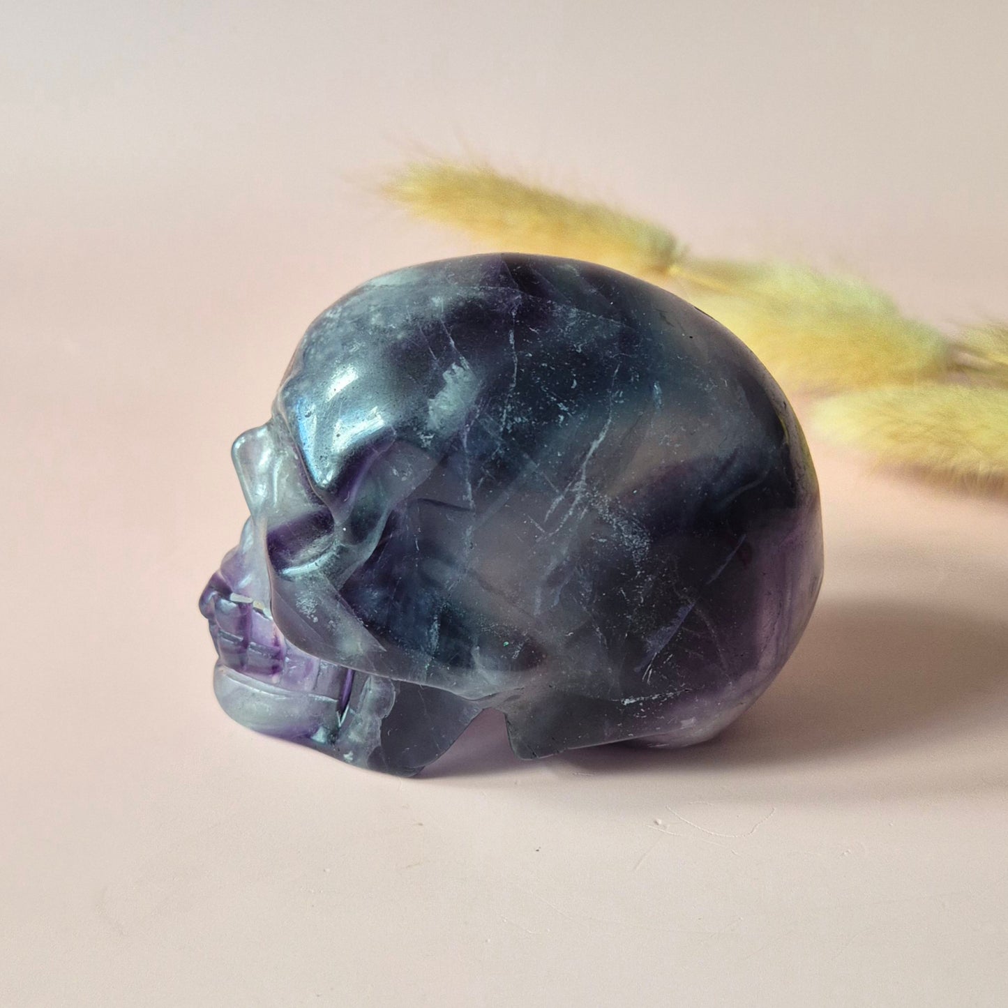 Gemstone Purple Mica Dragon Skull | Mysticism, Intuition &amp; Powerful Protection Dragon Skull