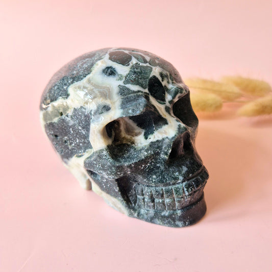 Gemstone Purple Mica Dragon Skull | Mysticism, Intuition &amp; Powerful Protection Dragon Skull