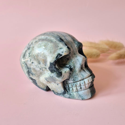 Gemstone Purple Mica Dragon Skull | Mysticism, Intuition &amp; Powerful Protection Dragon Skull