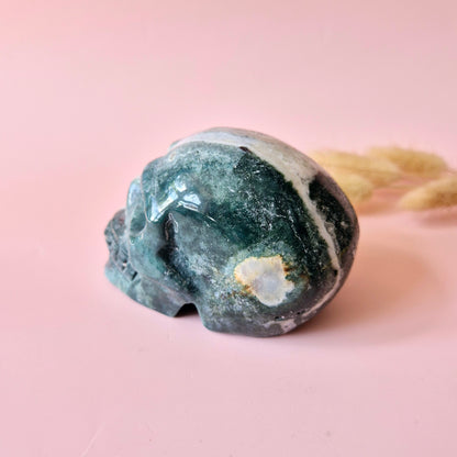 Gemstone Purple Mica Dragon Skull | Mysticism, Intuition &amp; Powerful Protection Dragon Skull