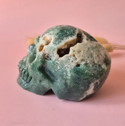Gemstone Purple Mica Dragon Skull | Mysticism, Intuition &amp; Powerful Protection Dragon Skull
