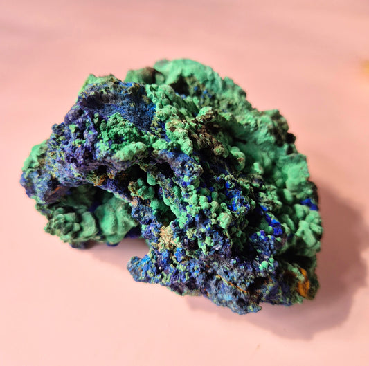 XL Druzy Zeldzame Azuriet-Malachiet Ruwe Schitterende Edelsteen #8 400gram – Sprankelende Natuurlijke Kracht