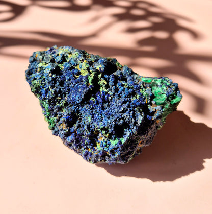 XL Druzy Zeldzame Azuriet-Malachiet Ruwe Schitterende Edelsteen #9 424gram – Sprankelende Natuurlijke Kracht