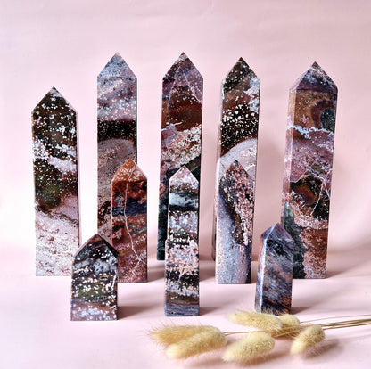 Flashy Labradorite Gemstone Tower - 8-10 cm High