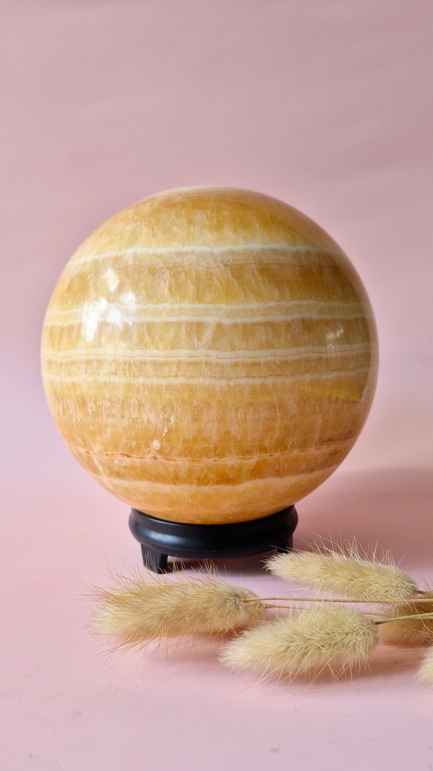XXL Edelsteen Gele Calciet Kristallen Bol – 160mm – 5kg sphere