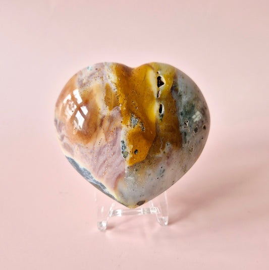 Edelsteen Dikke Ocean Jasper Hart #8 – 200 tot 300 gram | Uniek & Kleurrijk