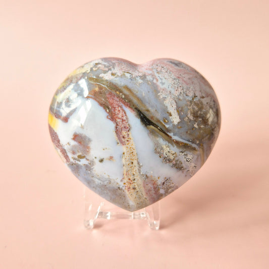Edelsteen Dikke Ocean Jasper Hart #10 – 200 tot 300 gram | Uniek & Kleurrijk