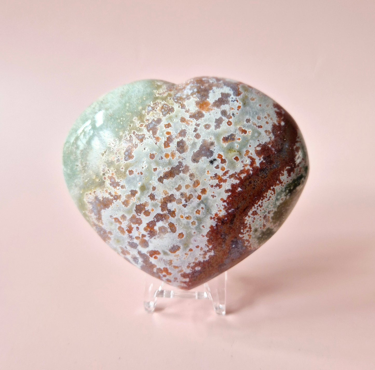 Edelsteen Dikke Ocean Jasper Hart #14 – 200 tot 300 gram | Uniek & Kleurrijk