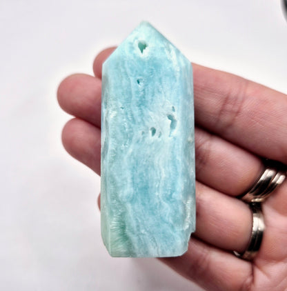 Edelsteen Hemimorphite Obelisk Toren -  (S) 5-7cm (hemimorfiet)
