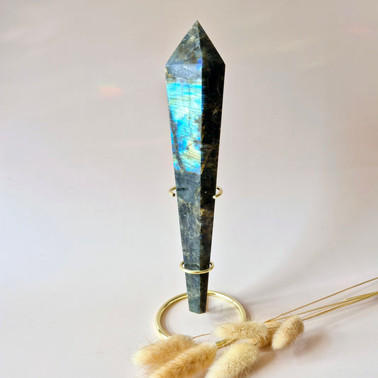 Yellow Calcite Scepter on Stand 10cm