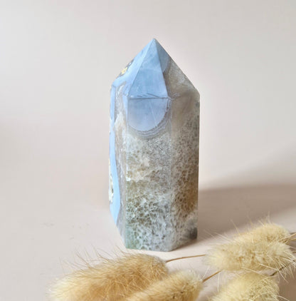 Flashy Labradorite Gemstone Tower - 8-10 cm High