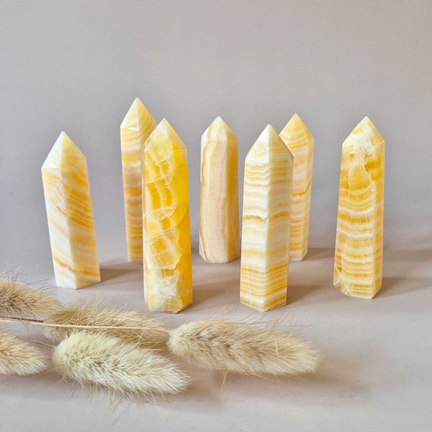 Gemstone Rhodonite Obelisk Tower - 8-10cm