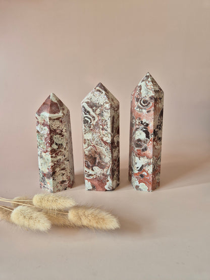 XL Edelsteen Money Agate Toren – Edelsteen van Overvloed, Groei & Stabiliteit 300-800gr